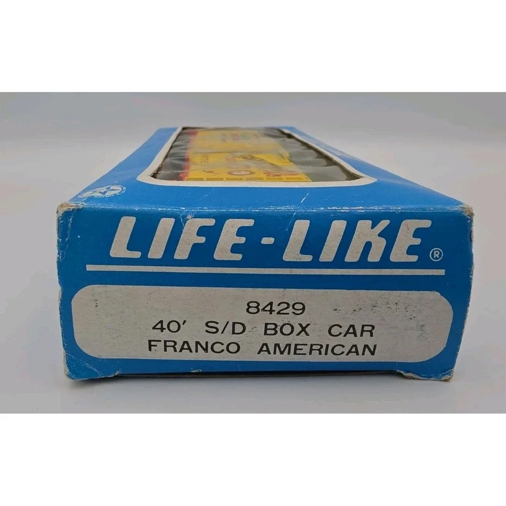 Vintage Life Like 40' S/D Box Car Spaghettios Franco American 8429 w/ Box
